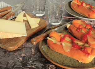 Hot dog à la New Yorkaise et à l'Ossau-Iraty Istara