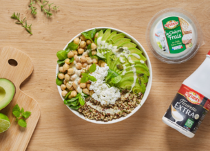 Quinoa Green Bowl au Chèvre Frais