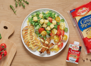 Salade façon César à l’Emmental