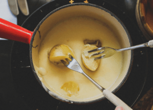 Fondue Président aux cèpes