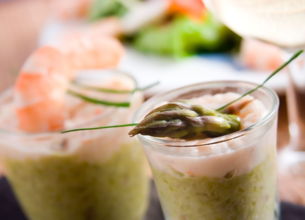 Verrines à l’asperge et au Mascarpone