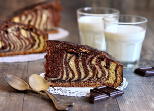 Gâteau marbré facile