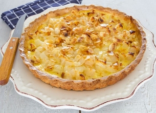 Tarte poires amandes chocolat Bridélice 