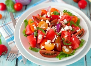 Salade tomate pastèque feta Salakis