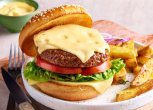 Burger gourmand au Leerdammer