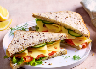 Club sandwich saumon fumé et Leerdammer