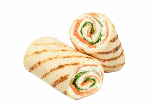 Wrap au saumon et Labné Président