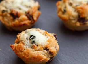 Muffins au Roquefort AOP Société et raisins
