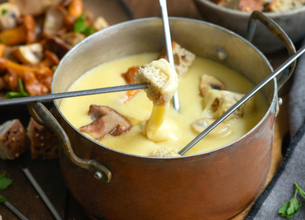 Fondue Président aux 3 fromages des Sous-Bois