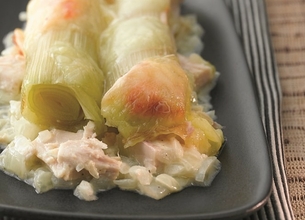 Gratin de poireaux au Corsica