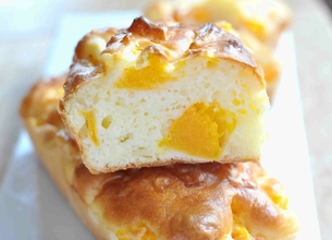 Mini-cakes au potiron et 3 fromages Président
