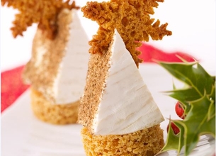 Sapin au camembert Président et pain d'épices