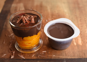 Verrines Choco-clémentines safranées La Laitière 