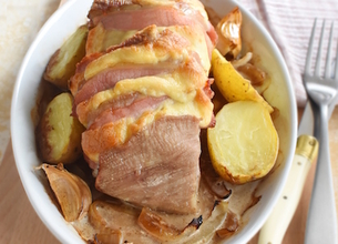 Rôti de porc Orloff au Comté Président 