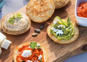 Blinis et mezzé avec Salakis