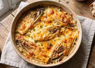 Gratin d’endives à la mimolette