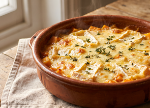Gratin de courge au camembert