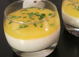 Panna cotta aux fruits exotiques
