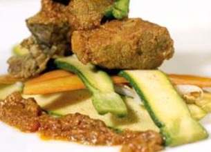 Agneau aux épices et yaourt et ses petits légumes