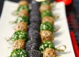 Trio de brochettes au Salakis