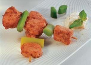 Brochettes de poulet tandoori