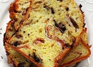 Cake au jambon et aux champignons
