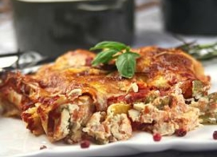 Cannellonis au saumon et au poivron