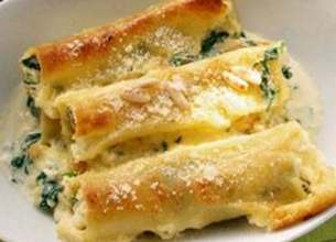 Cannellonis aux Epinards et aux Petits Chèvres