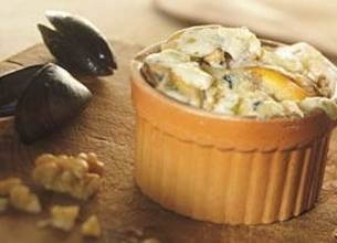 Cassolette de moules au Bleu des Causses 