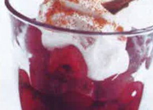 Compotée de cerises poudrée de spéculos