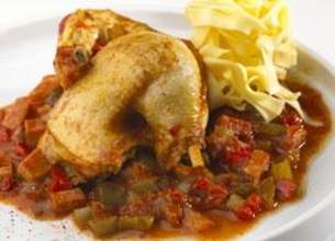 Coquelet à la basquaise