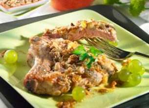 Côtes de veau croustillantes (sésame, noisettes)