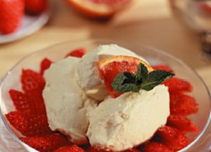 Coupe aux fraises et mascarpone