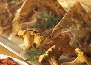 Crêpes aux champignons