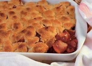 Crumble aux pommes et aux canneberges