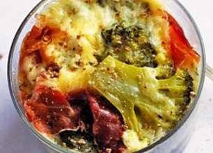 Flan aux brocolis à la cocotte