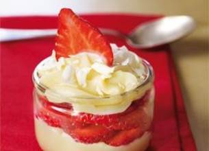 Fraises à la ganache blanche