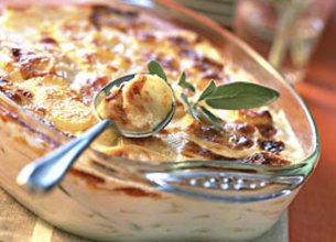 Gratin de Pommes de Terre Parfumé à la Sauge