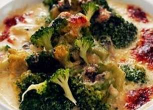 Gratin de brocolis au bleu