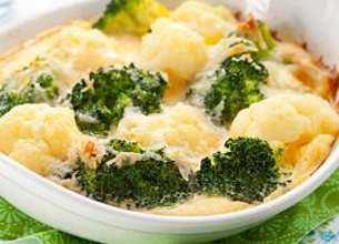 Gratin de chou fleur et brocolis