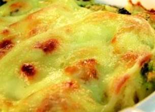 Gratin de choux verts et blancs