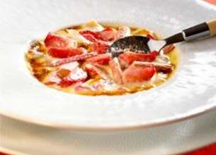 Gratin de fraises et rhubarbe