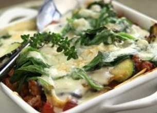 Lasagnes de veau aux légumes confits et sauce Roquefort Société