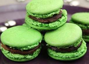 Macarons chocolat-menthe