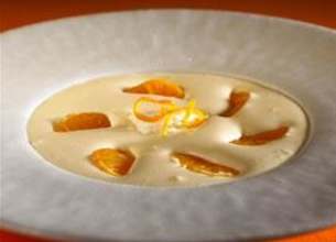 Mandarines pochées, sabayon impérial au yaourt