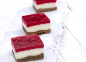 Mini bavarois de yaourt à la framboise
