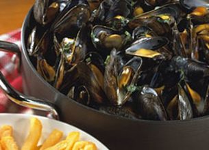 Moules sauce citronnée au yaourt