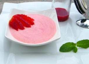 Mousse de Fraises au Citron Vert