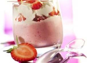 Mousse légère de fraises