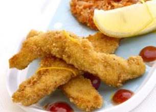 Nuggets de poulet, galettes de légumes tandoori
